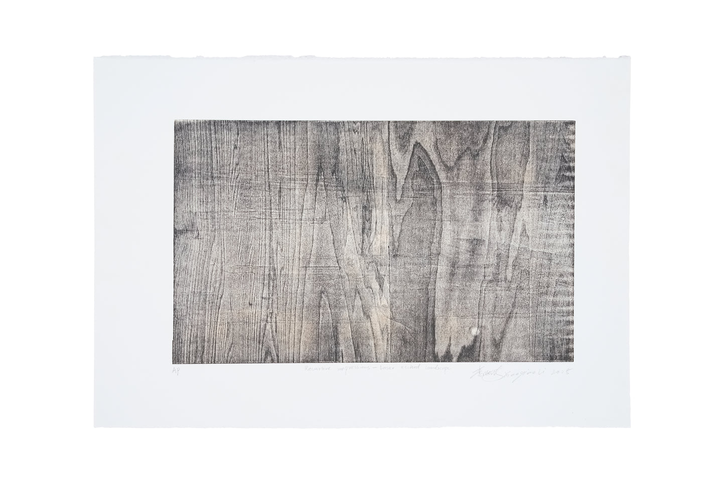 Recursive Impressions - Laser etched landscape |遞歸的印象-雷射蝕刻山水