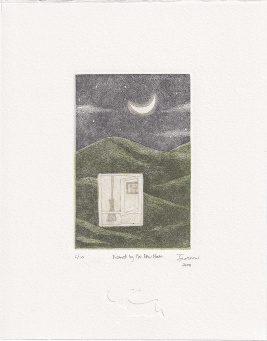 Framed by the New Moon